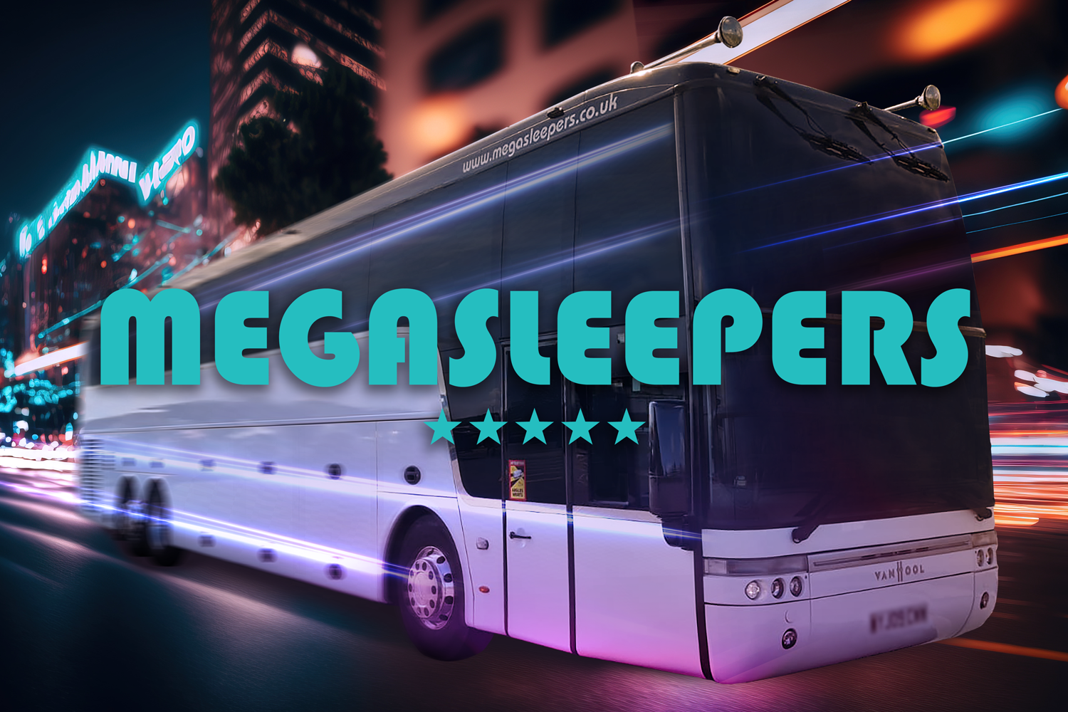 Megasleepers bus image. Hire a sleeper bus